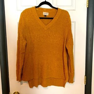 Mustard V-Neck Sweater